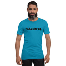 Load image into Gallery viewer, Powerful Black Short-Sleeve Unisex T-Shirt