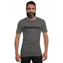 Load image into Gallery viewer, Powerful Black Short-Sleeve Unisex T-Shirt