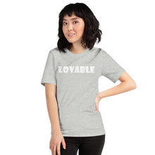 Load image into Gallery viewer, Lovable White Short-Sleeve Unisex T-Shirt