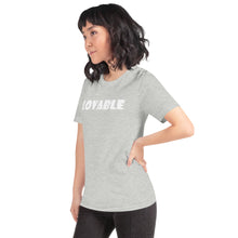 Load image into Gallery viewer, Lovable White Short-Sleeve Unisex T-Shirt