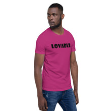 Load image into Gallery viewer, Lovable Black Short-Sleeve Unisex T-Shirt