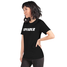 Load image into Gallery viewer, Lovable White Short-Sleeve Unisex T-Shirt