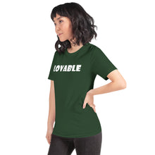 Load image into Gallery viewer, Lovable White Short-Sleeve Unisex T-Shirt