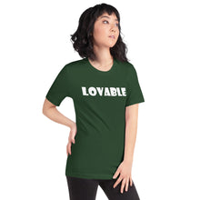 Load image into Gallery viewer, Lovable White Short-Sleeve Unisex T-Shirt