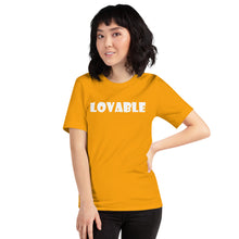 Load image into Gallery viewer, Lovable White Short-Sleeve Unisex T-Shirt