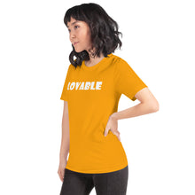 Load image into Gallery viewer, Lovable White Short-Sleeve Unisex T-Shirt