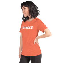 Load image into Gallery viewer, Lovable White Short-Sleeve Unisex T-Shirt