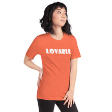 Load image into Gallery viewer, Lovable White Short-Sleeve Unisex T-Shirt