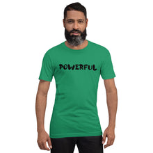Load image into Gallery viewer, Powerful Black Short-Sleeve Unisex T-Shirt