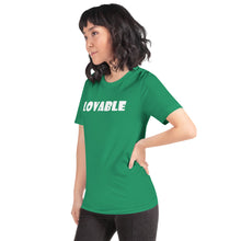 Load image into Gallery viewer, Lovable White Short-Sleeve Unisex T-Shirt