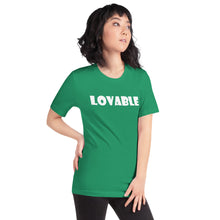 Load image into Gallery viewer, Lovable White Short-Sleeve Unisex T-Shirt