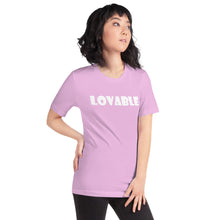 Load image into Gallery viewer, Lovable White Short-Sleeve Unisex T-Shirt