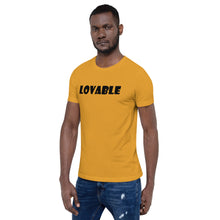 Load image into Gallery viewer, Lovable Black Short-Sleeve Unisex T-Shirt