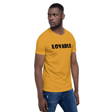 Load image into Gallery viewer, Lovable Black Short-Sleeve Unisex T-Shirt