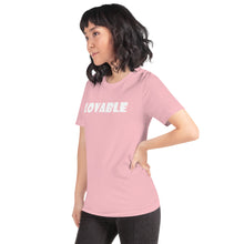 Load image into Gallery viewer, Lovable White Short-Sleeve Unisex T-Shirt