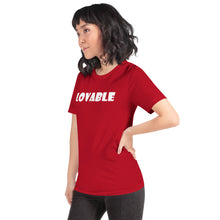 Load image into Gallery viewer, Lovable White Short-Sleeve Unisex T-Shirt