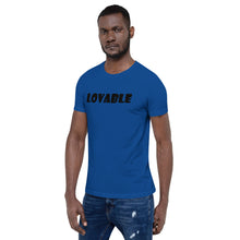 Load image into Gallery viewer, Lovable Black Short-Sleeve Unisex T-Shirt