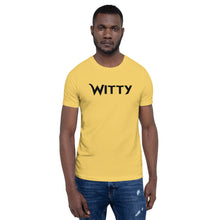 Load image into Gallery viewer, Witty Black Short-Sleeve Unisex T-Shirt