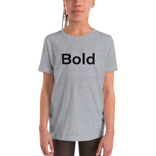 Load image into Gallery viewer, Bold Black Youth Short Sleeve T-Shirt