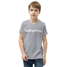 Load image into Gallery viewer, Respectful White Youth Short Sleeve T-Shirt