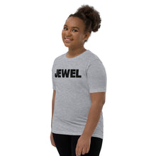 Load image into Gallery viewer, Jewel Black Youth Short Sleeve T-Shirt