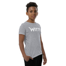 Load image into Gallery viewer, Witty White Youth Short Sleeve T-Shirt