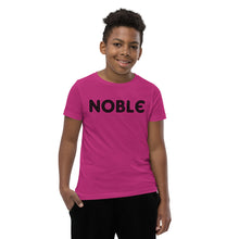 Load image into Gallery viewer, Noble Black Youth Short Sleeve T-Shirt