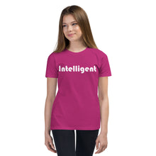 Load image into Gallery viewer, Intelligent White Youth Short Sleeve T-Shirt