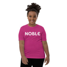 Load image into Gallery viewer, Noble White Youth Short Sleeve T-Shirt