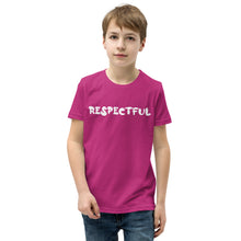 Load image into Gallery viewer, Respectful White Youth Short Sleeve T-Shirt