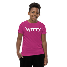 Load image into Gallery viewer, Witty White Youth Short Sleeve T-Shirt