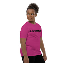 Load image into Gallery viewer, Courageous Black Youth Short Sleeve T-Shirt