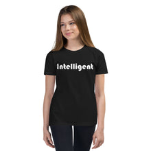 Load image into Gallery viewer, Intelligent White Youth Short Sleeve T-Shirt