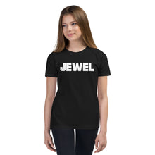 Load image into Gallery viewer, Jewel White Youth Short Sleeve T-Shirt