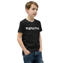 Load image into Gallery viewer, Respectful White Youth Short Sleeve T-Shirt