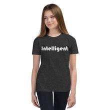 Load image into Gallery viewer, Intelligent White Youth Short Sleeve T-Shirt