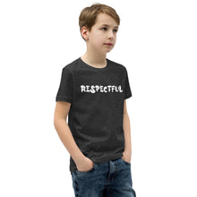 Load image into Gallery viewer, Respectful White Youth Short Sleeve T-Shirt