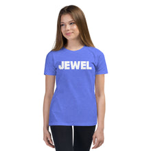 Load image into Gallery viewer, Jewel White Youth Short Sleeve T-Shirt