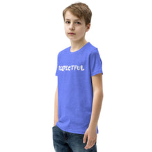 Load image into Gallery viewer, Respectful White Youth Short Sleeve T-Shirt