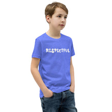 Load image into Gallery viewer, Respectful White Youth Short Sleeve T-Shirt