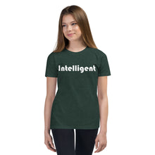 Load image into Gallery viewer, Intelligent White Youth Short Sleeve T-Shirt