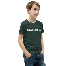 Load image into Gallery viewer, Respectful White Youth Short Sleeve T-Shirt