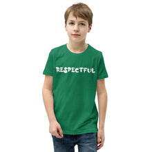 Load image into Gallery viewer, Respectful White Youth Short Sleeve T-Shirt