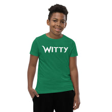 Load image into Gallery viewer, Witty White Youth Short Sleeve T-Shirt