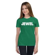 Load image into Gallery viewer, Jewel White Youth Short Sleeve T-Shirt