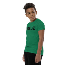 Load image into Gallery viewer, Noble Black Youth Short Sleeve T-Shirt