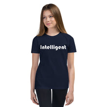 Load image into Gallery viewer, Intelligent White Youth Short Sleeve T-Shirt