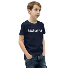 Load image into Gallery viewer, Respectful White Youth Short Sleeve T-Shirt