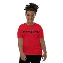 Load image into Gallery viewer, Courageous Black Youth Short Sleeve T-Shirt
