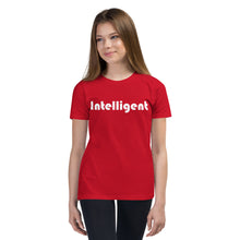 Load image into Gallery viewer, Intelligent White Youth Short Sleeve T-Shirt